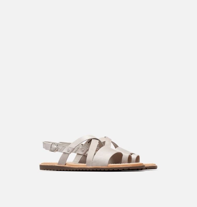 Sandalias Sorel Mujer - Ella™ Criss Cross Flat Gris - 03145-XLIM